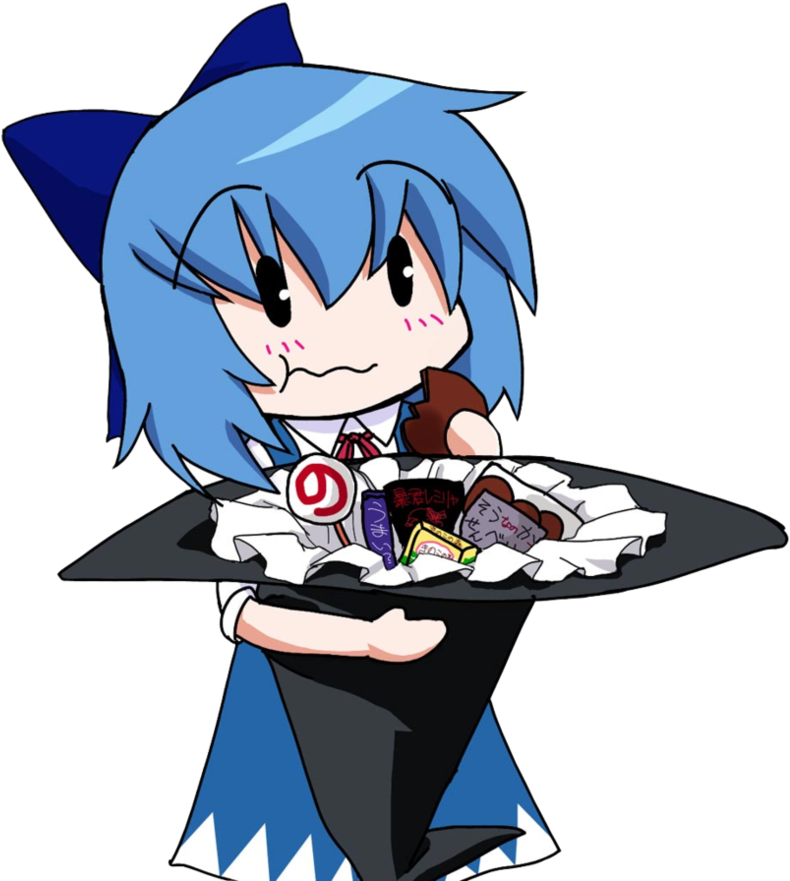Cirno Eating Clipart (790x881), Png Download