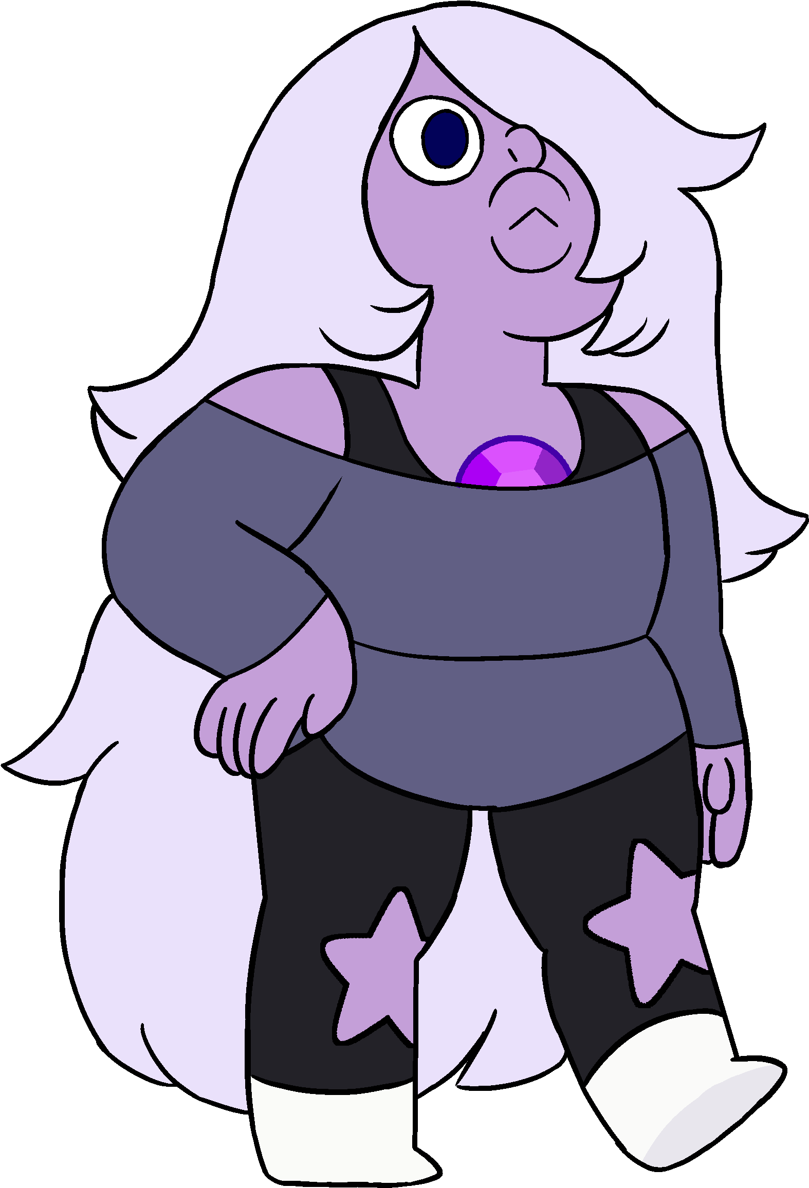 Amethyst Steven Universe Gems Clipart (1574x2312), Png Download