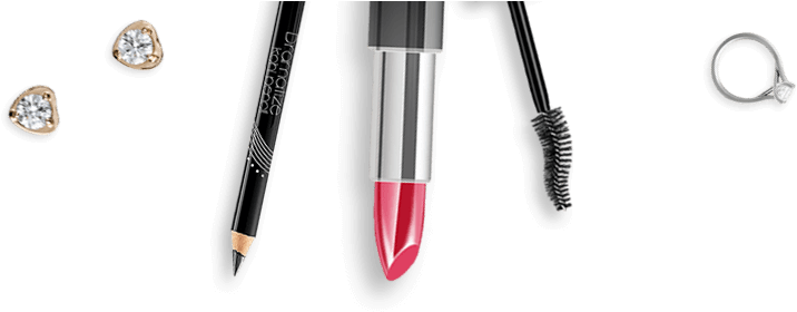 Home Makeup Footer Pic - Mascara Clipart (1200x281), Png Download