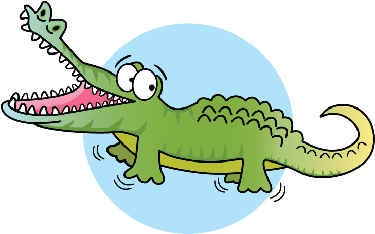 Transparent Swimmer Freestyle Clipart - Nile Crocodile - Png Download (729x455), Png Download