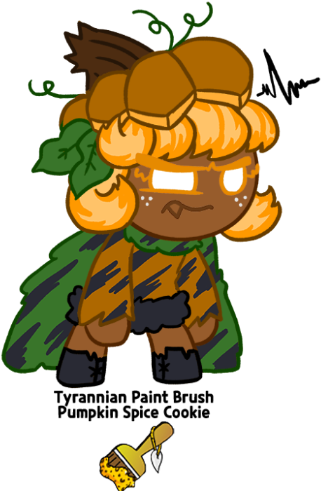 Tyrannian Paint Brush Clipart (500x705), Png Download