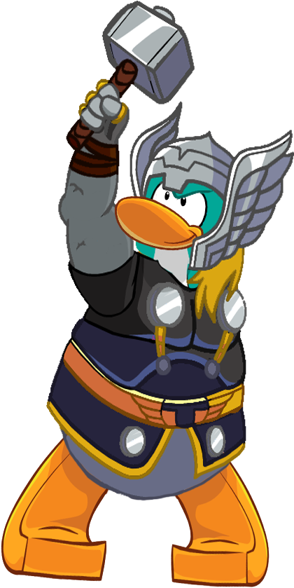 Thor - Pingüino Thor Clipart (498x894), Png Download