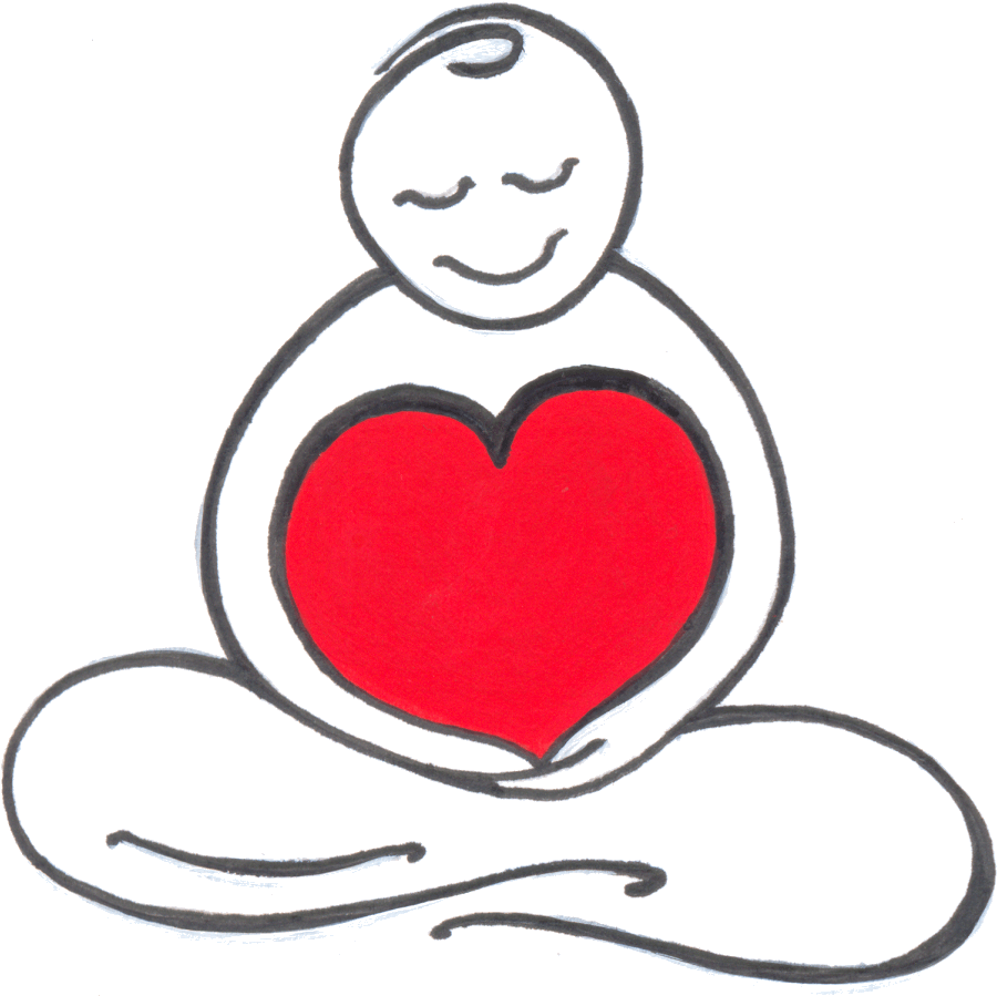 Yoga And Heart Png Clipart (1024x1007), Png Download