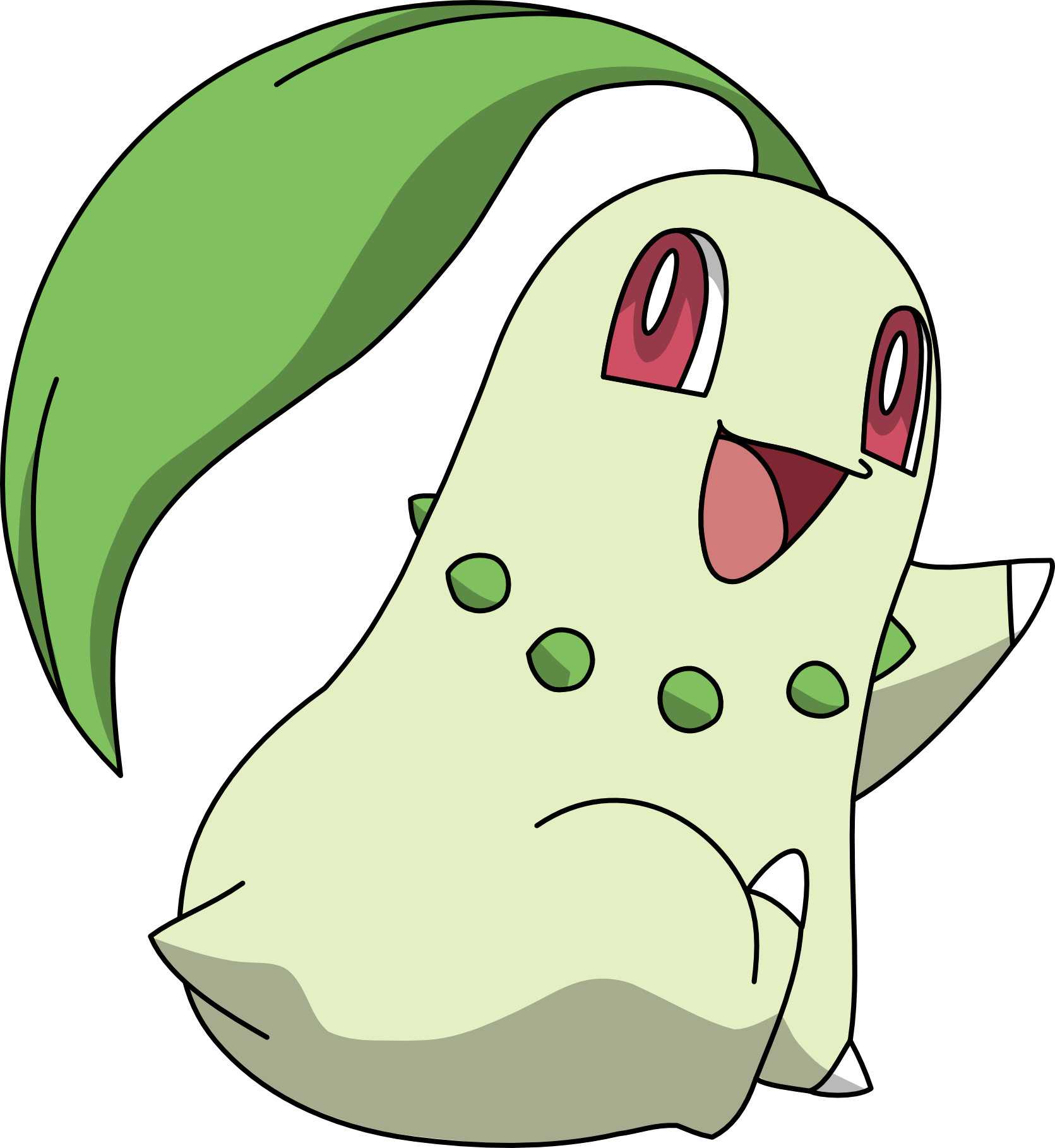 Chikorita Png Clipart (1671x1818), Png Download