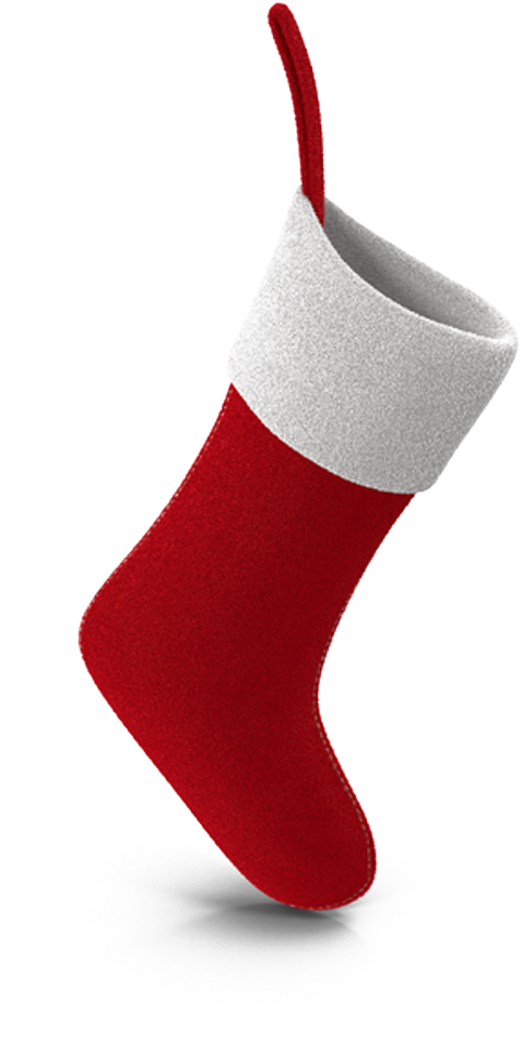 Christmas Stocking Sock - Stockings Png Clipart (1000x1000), Png Download
