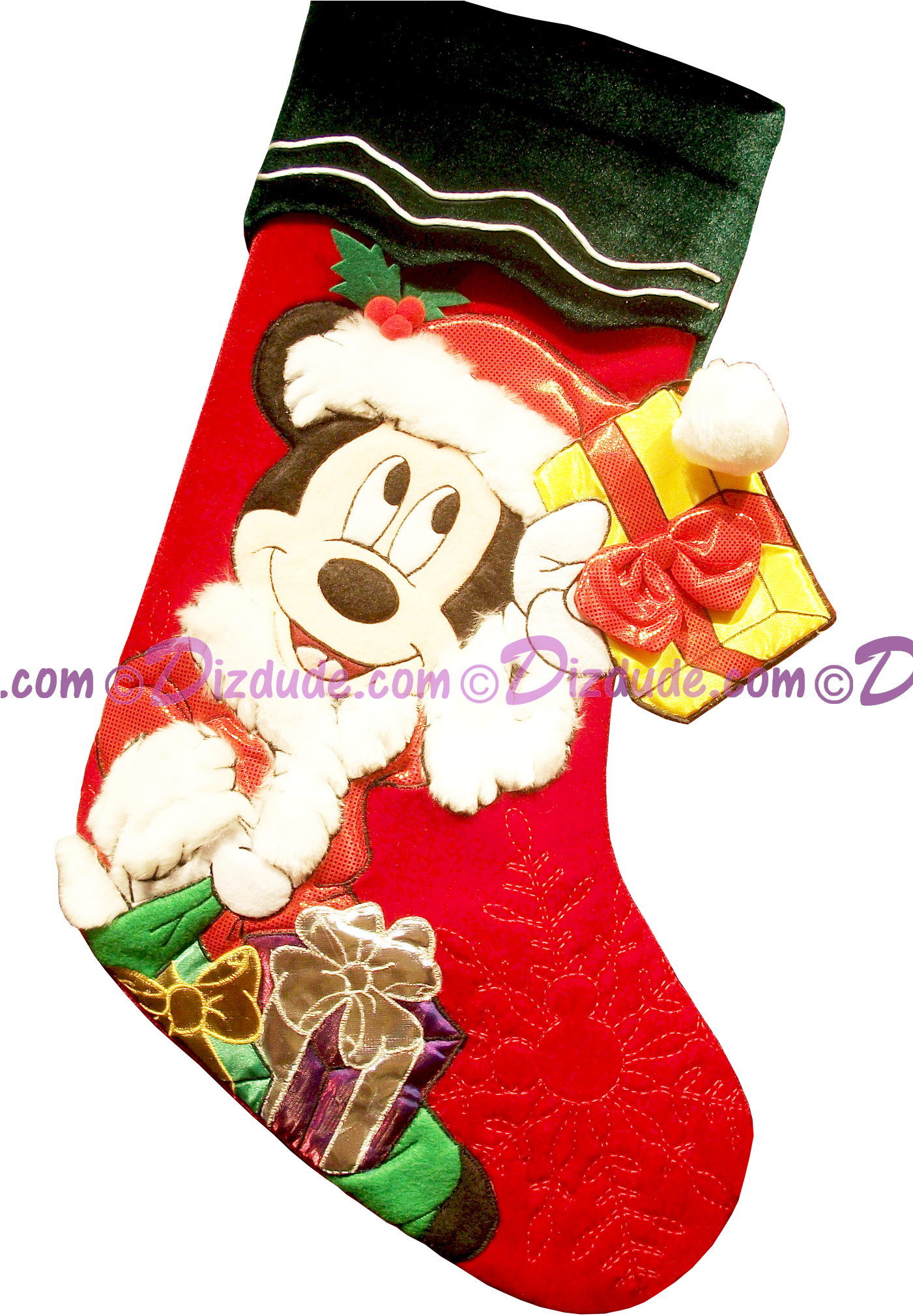 Dizdude Com Disney Mouse - Christmas Stocking Clipart (1400x2059), Png Download