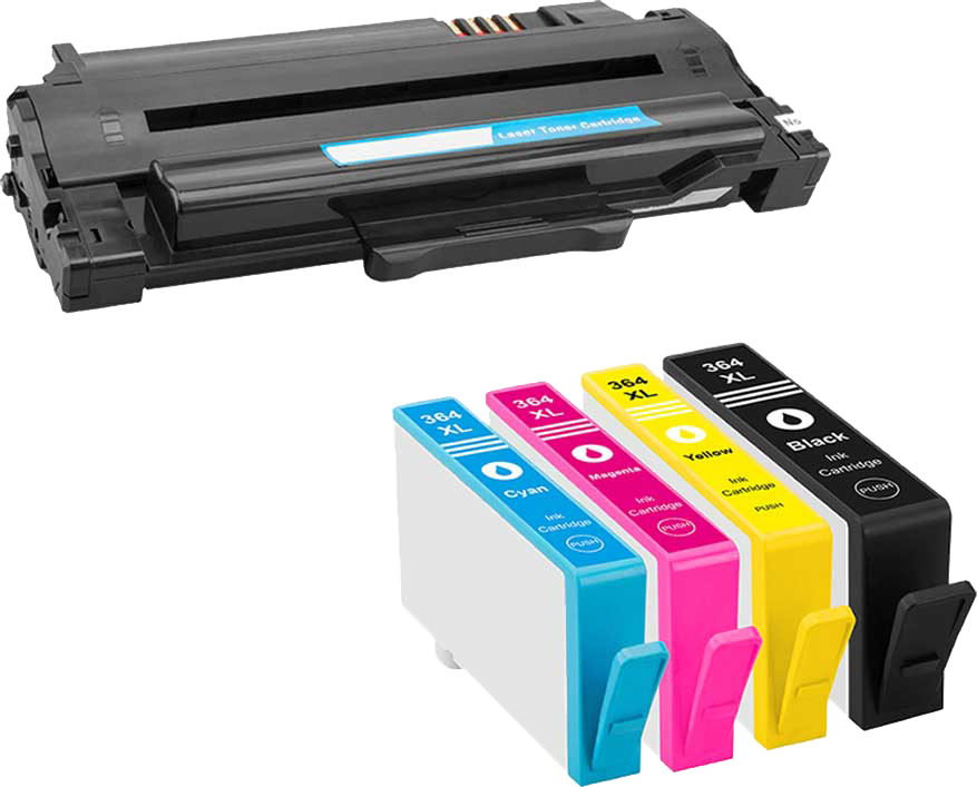 Printer Cartridge Deskjet Hp Hewlett-packard Ink Clipart - Printer Cartridge Png Transparent Png (877x707), Png Download