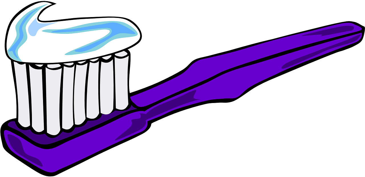 Free Clip Art Toothbrush - Png Download (1280x640), Png Download