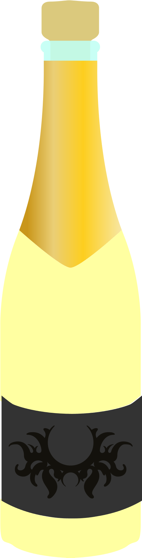 Wine Bottle Silhouette Clip Art - Png Download (960x1920), Png Download