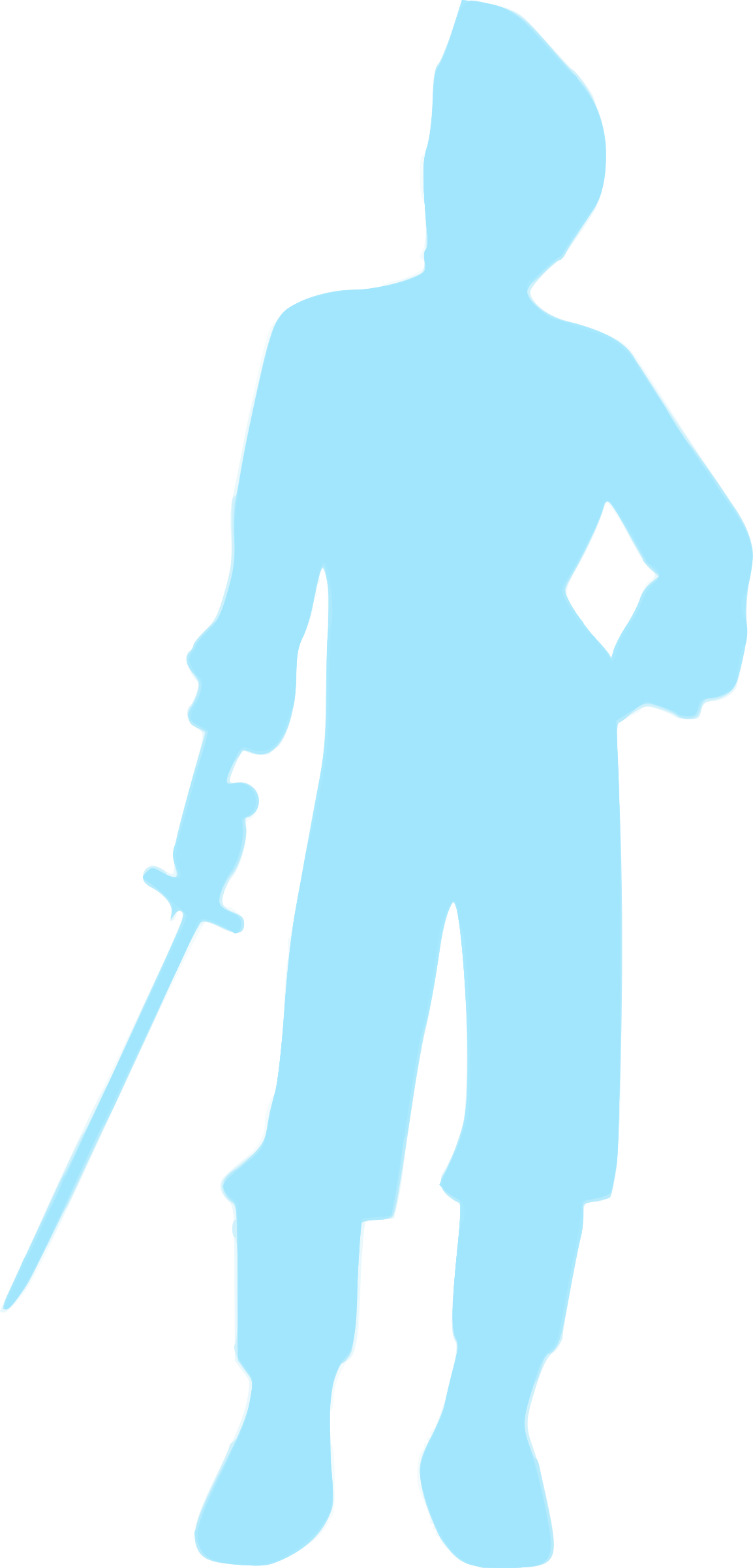 Silhouette Homme 05 Clip Arts - Png Download (1154x2400), Png Download