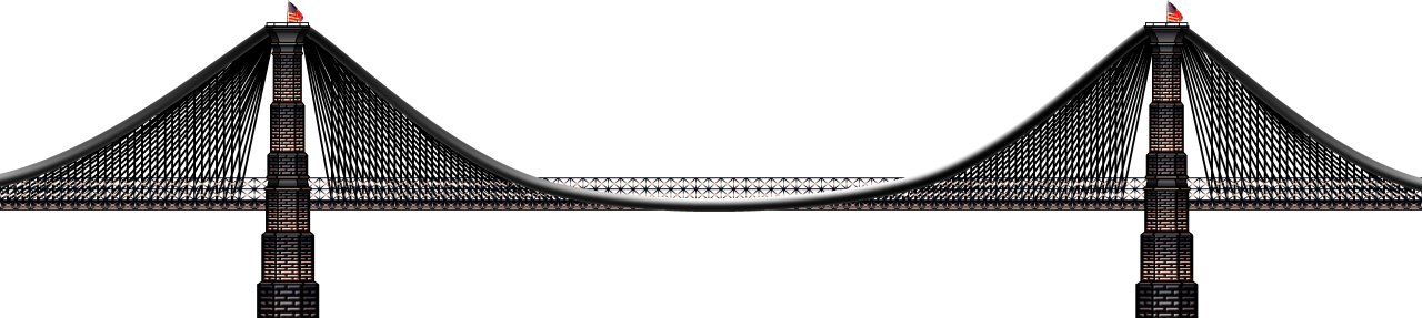 Brooklyn Bridge Png Image - Brooklyn Bridge Transparent Background Clipart (1280x287), Png Download