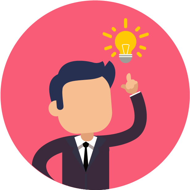 Persona Con Un Foco Clipart (643x642), Png Download