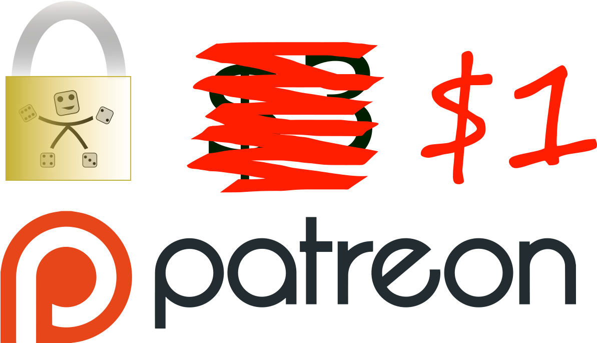 Marked Down From $3 To $1 - Patreon Clipart (1380x776), Png Download
