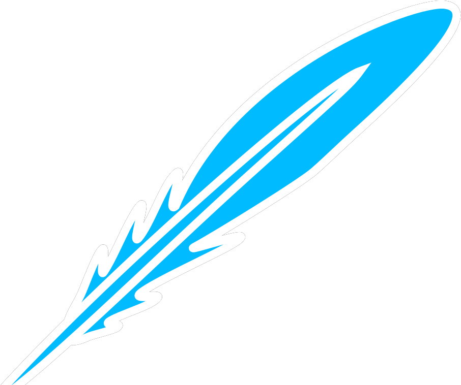 Feather Blue White Svg Clip Arts - Clip Art - Png Download (1024x1024), Png Download