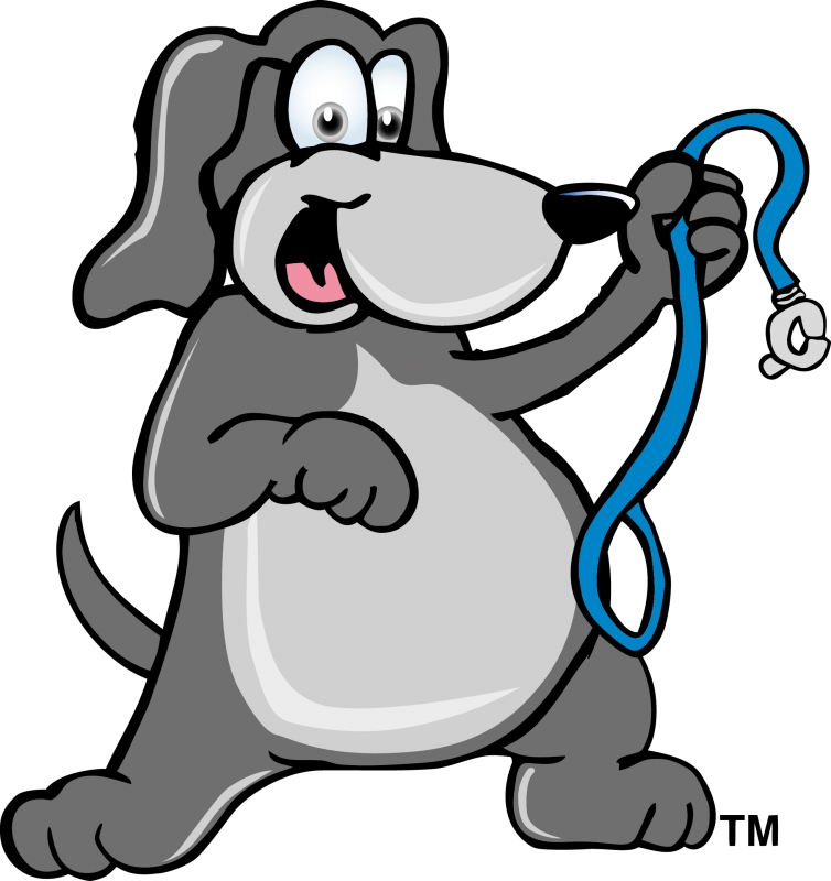 Dog On Leash Clipart Clip Royalty Free Pet Etiquette - Fat Dog On A Leash - Png Download (754x800), Png Download