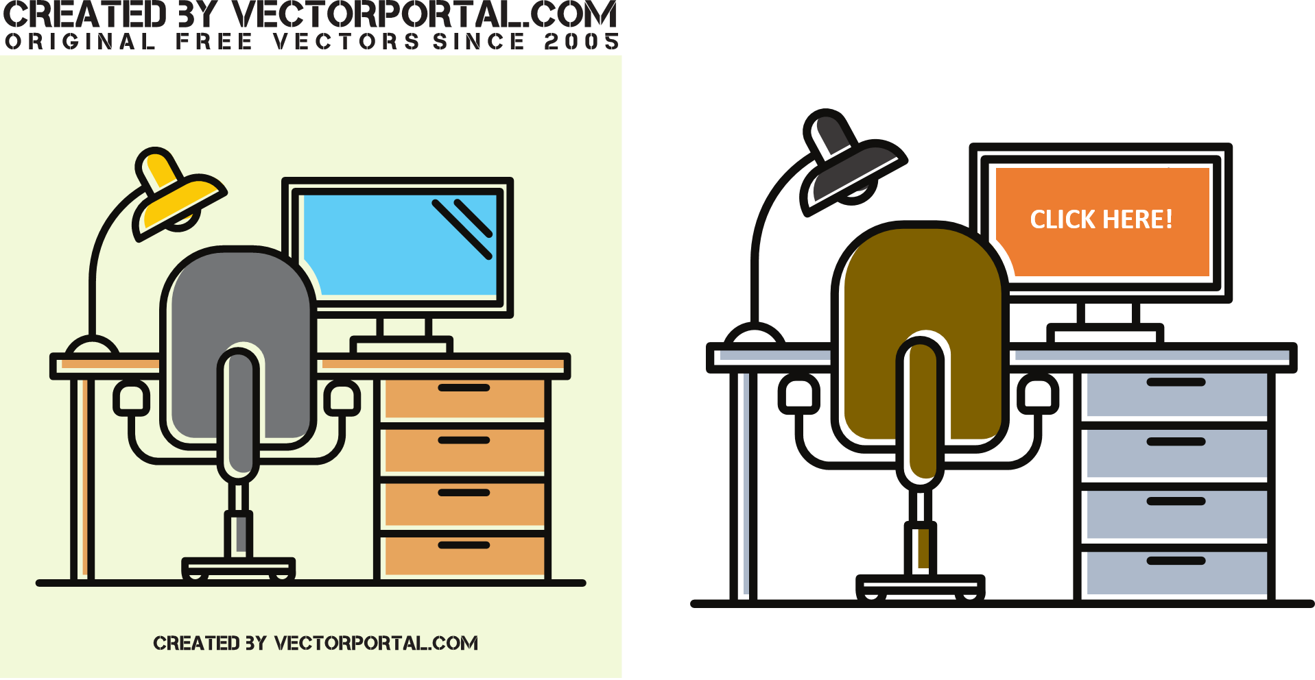 Transparent Free Download Animated Clipart For Powerpoint - Business Office Free Vector Png (1917x992), Png Download