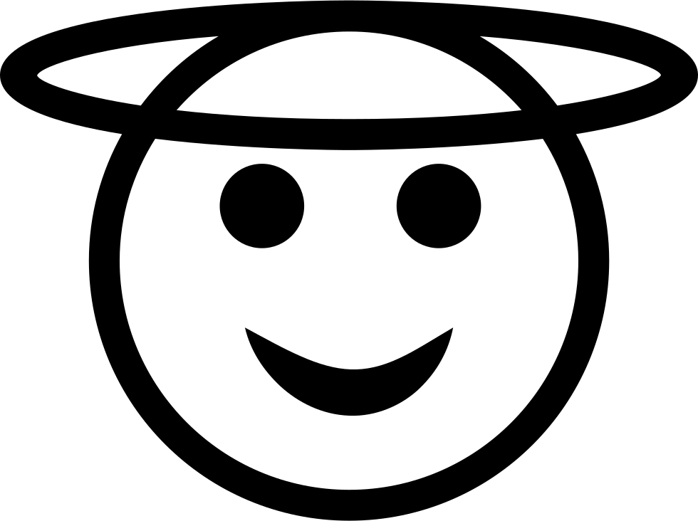 Png File Svg Good Person Icon - Person With Halo Icon Clipart (980x732), Png Download