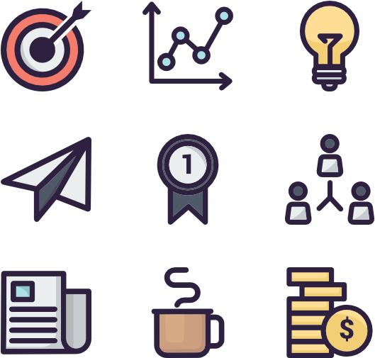 Business Icons Png Clipart (600x564), Png Download