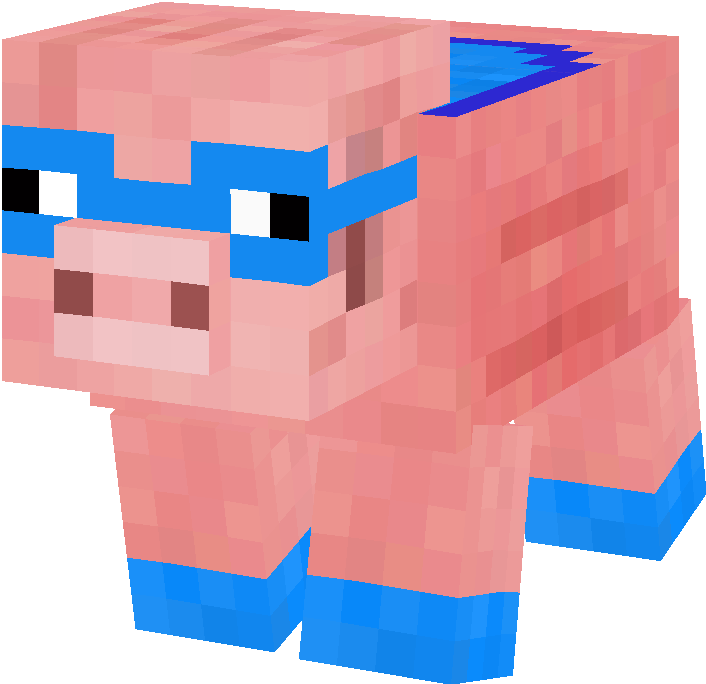 Pig Minecraft Skin Clipart (706x684), Png Download