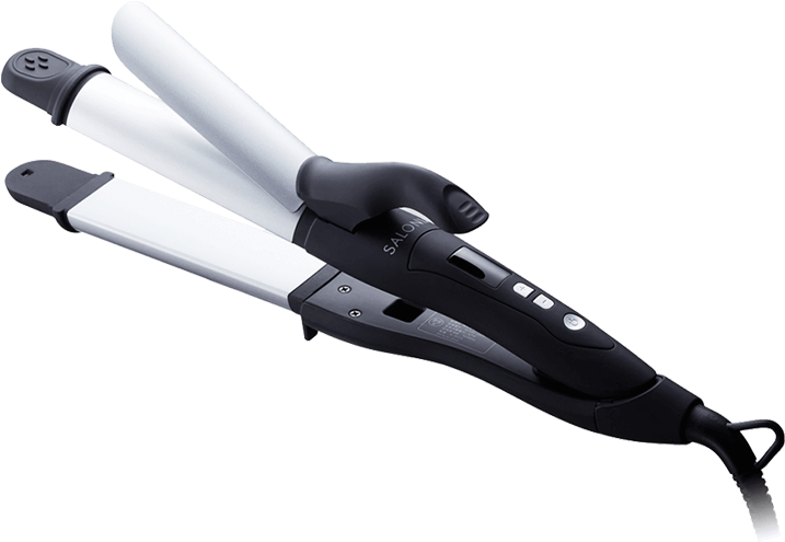 2way Straight & Curl Iron - 離子 夾 推薦 Ptt Clipart (900x500), Png Download