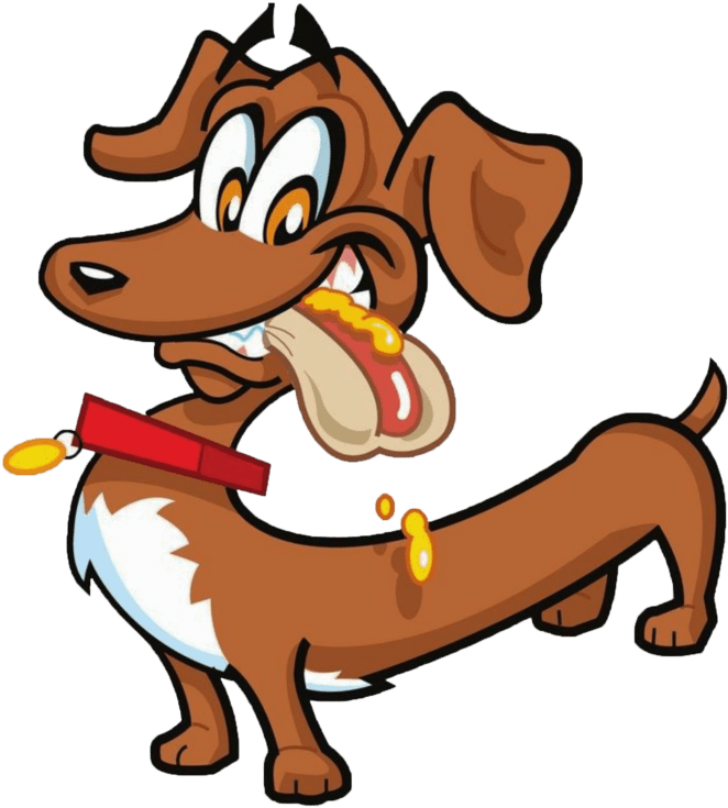 Poodle Eating A Hot Dog Clipart - Png Download (768x1024), Png Download