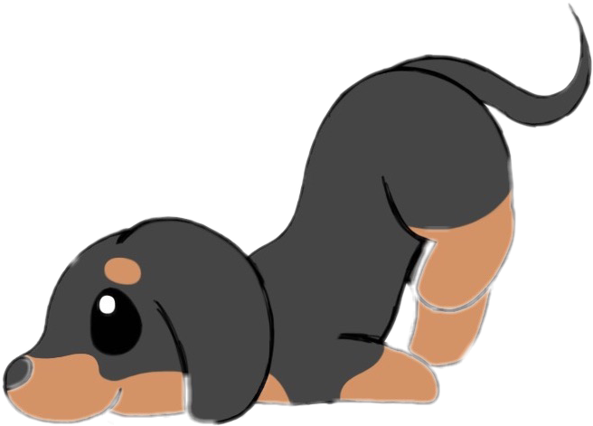 #dachshund - Basset Hound Clipart (656x471), Png Download