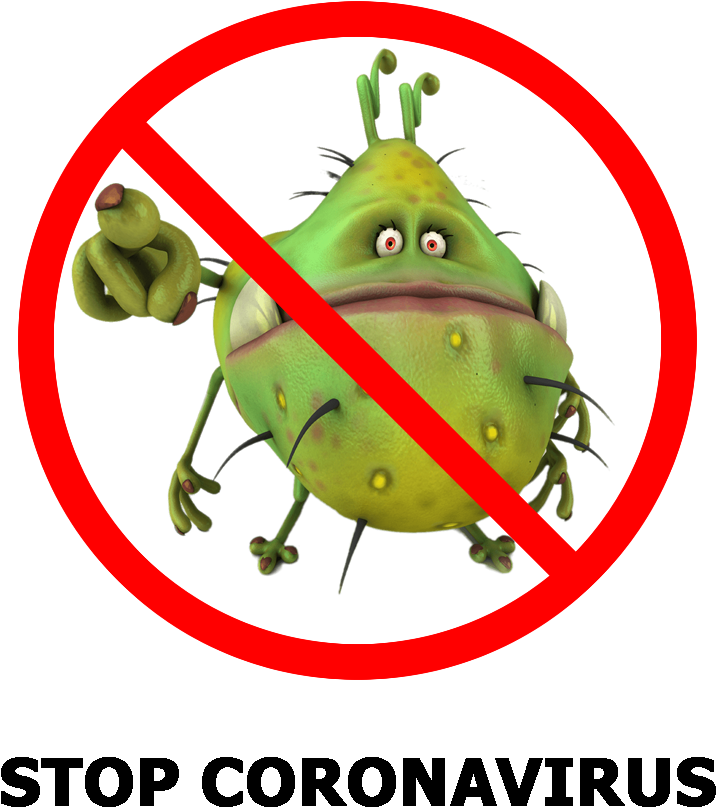 Coronavirus Clipart - Stop Corona Virus Png Transparent Png (1000x1000), Png Download