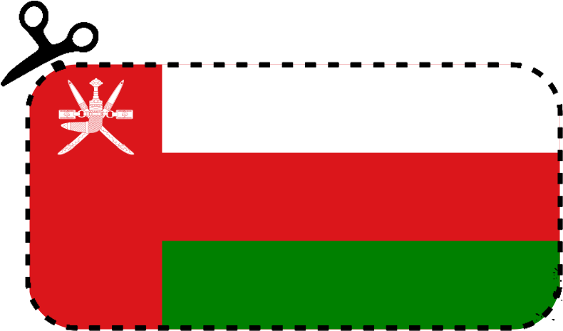 Flag Of Oman Clipart (820x538), Png Download