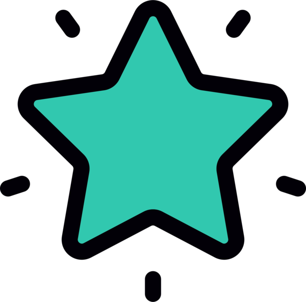 Transparent Sailor Line Star Area Clipart For Military - Cut Out Gold Stars - Png Download (600x592), Png Download