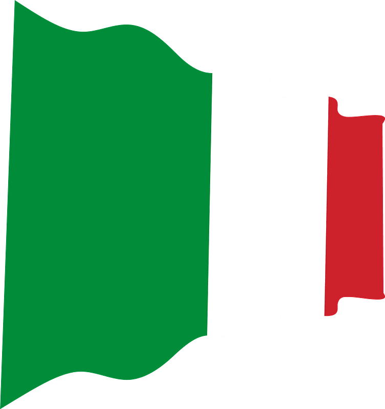 Italy Wavy Flag Clipart - Png Download (753x800), Png Download