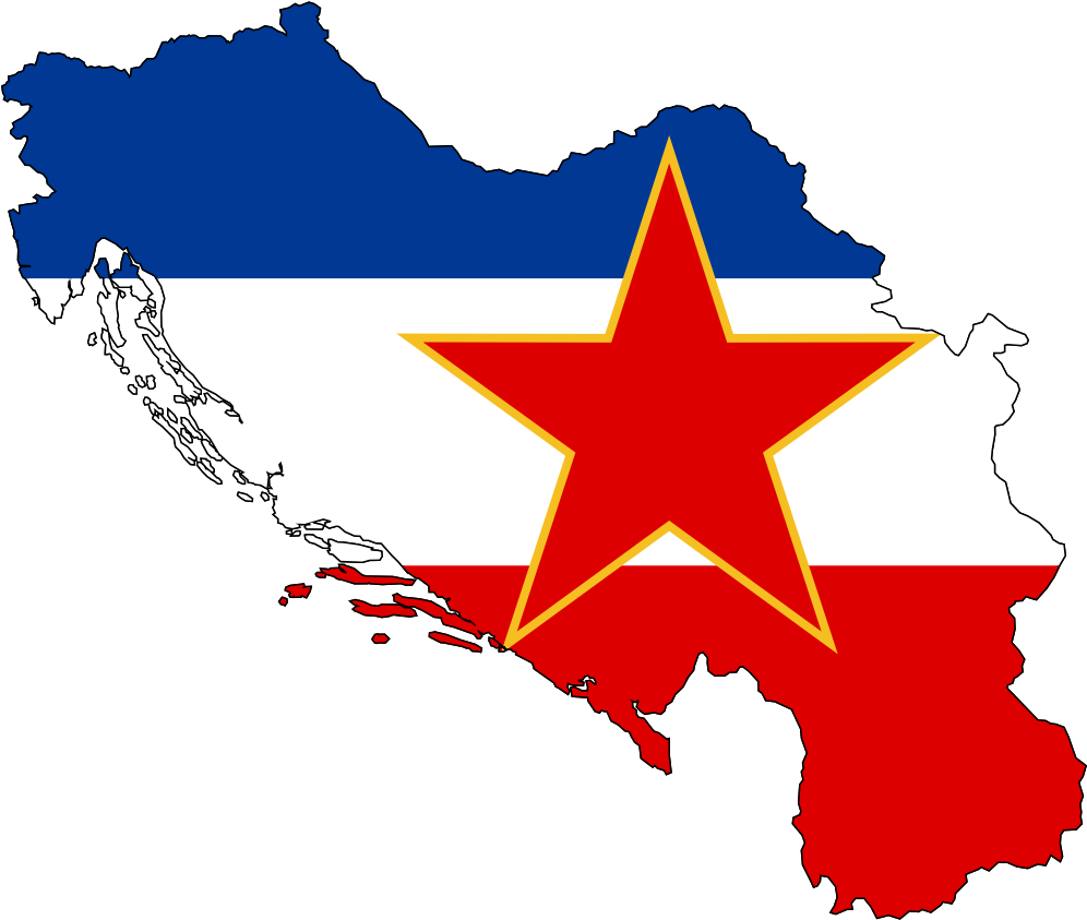 Yugoslavia Map Flag Clipart (996x843), Png Download