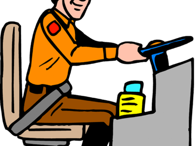 Train Driver Cliparts - Bus Driver Clip Art - Png Download (640x480), Png Download