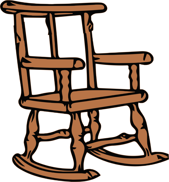 Chair,outdoor Furniture,furniture - Rocking Chair Clipart Free - Png Download (696x749), Png Download