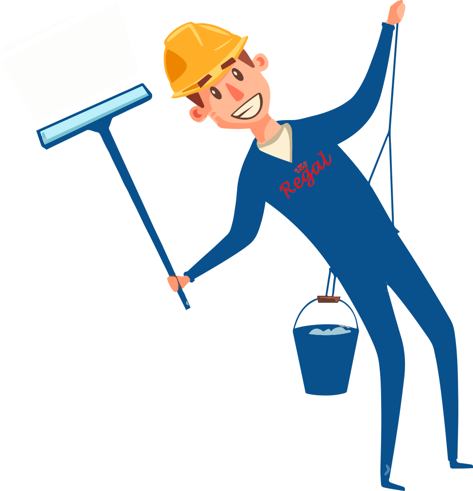 Regal Logo - Building Window Cleaner Vector Png Clipart (973x1010), Png Download