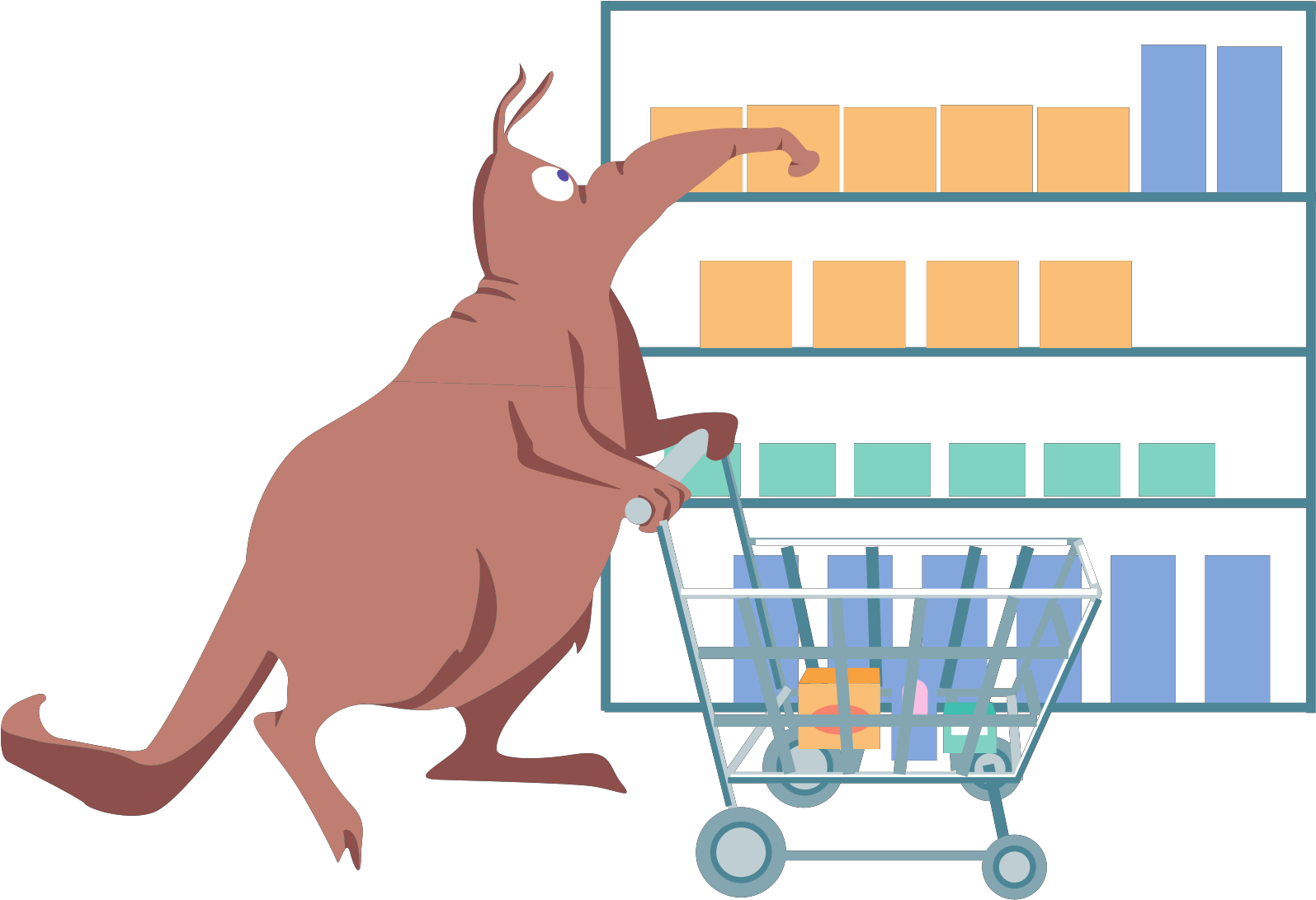 Shopping Cart Clipart (1600x1600), Png Download