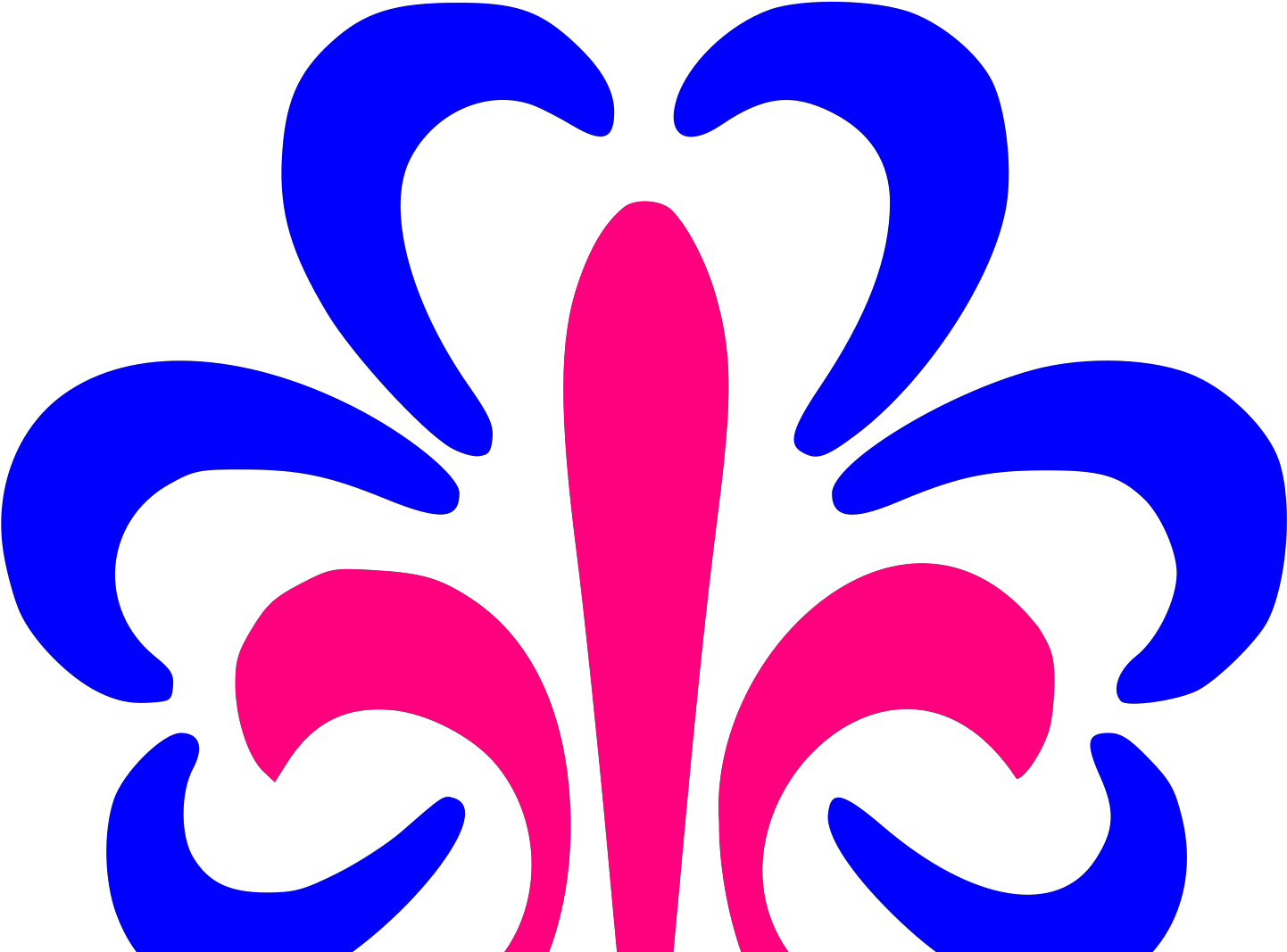 Pink Fleur Svg Clip Arts - Fleur De Lis Shamrock - Png Download (1024x1024), Png Download