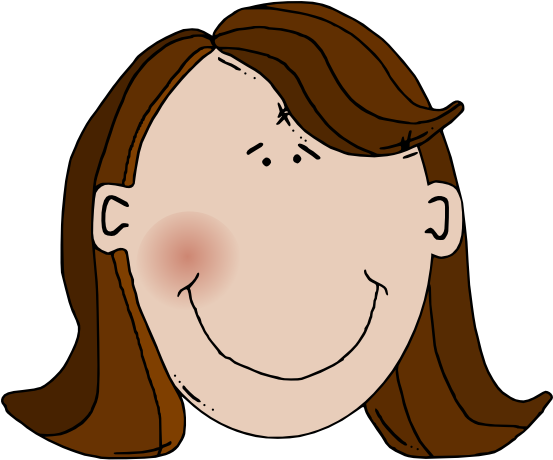 Brown Hair Clipart - Png Download (552x596), Png Download