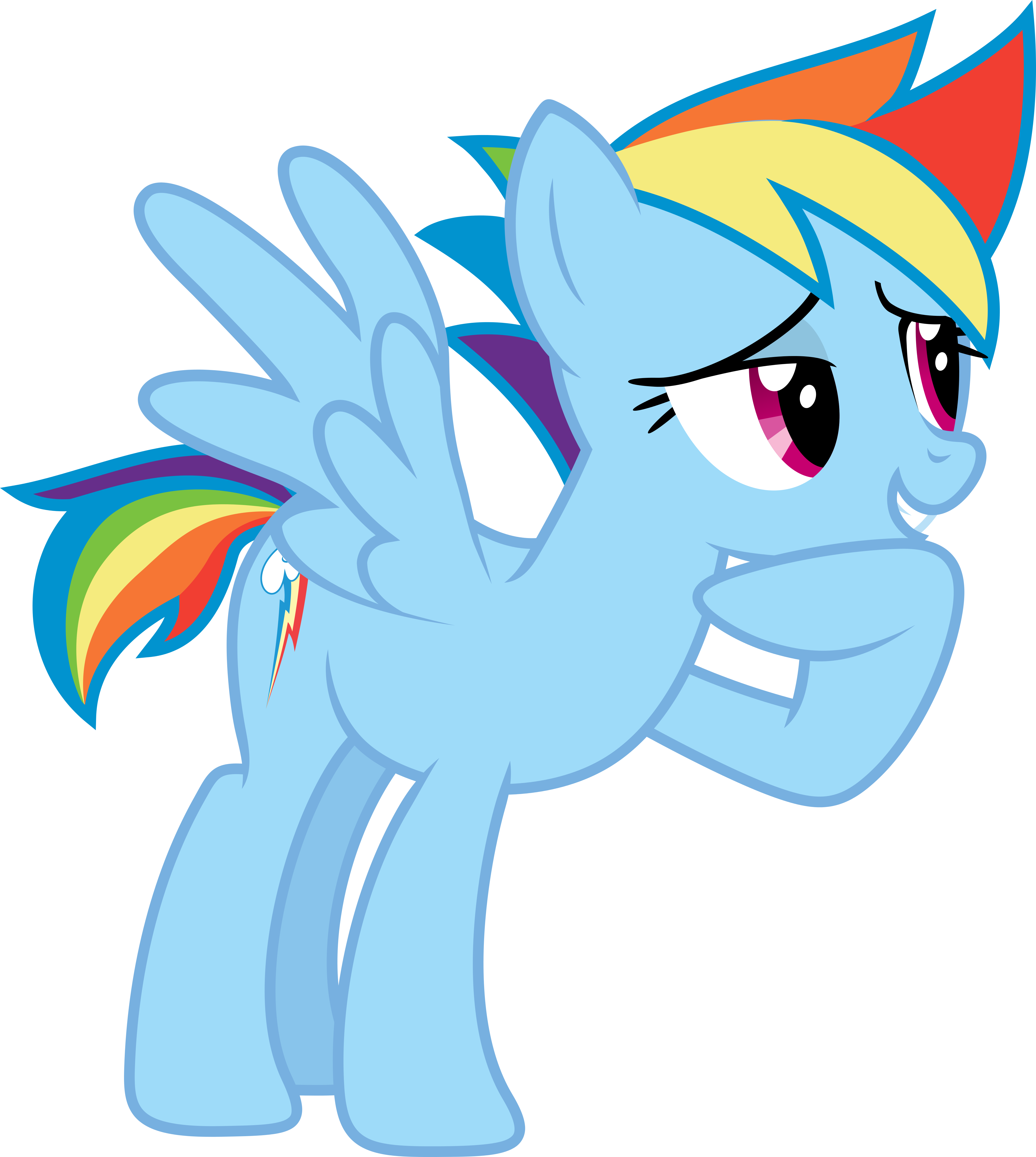 Mlp Rainbow Dash Hair Cut Clipart (4327x4832), Png Download
