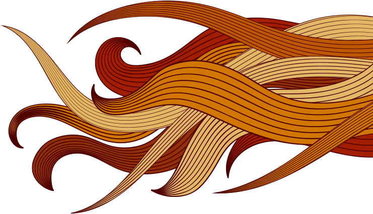 Flowing Hair Png Download - Hair Clipart (850x567), Png Download