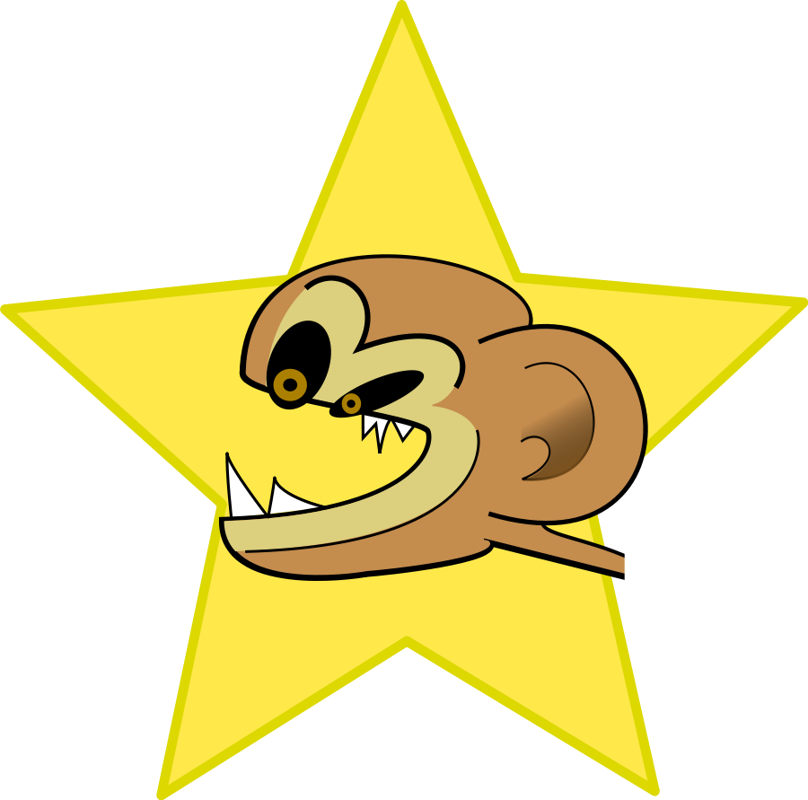 Crazy Lion Clipart, Vector Clip Art Online, Royalty - Crazy Monkey - Png Download (900x891), Png Download