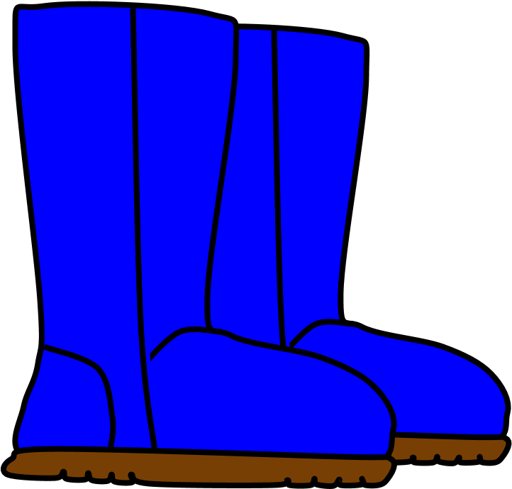 Boots, Snow, Rain, Blue Clipart (816x1056), Png Download