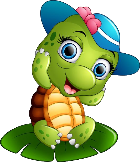 Süße Schildkröten Comic Clipart (533x613), Png Download