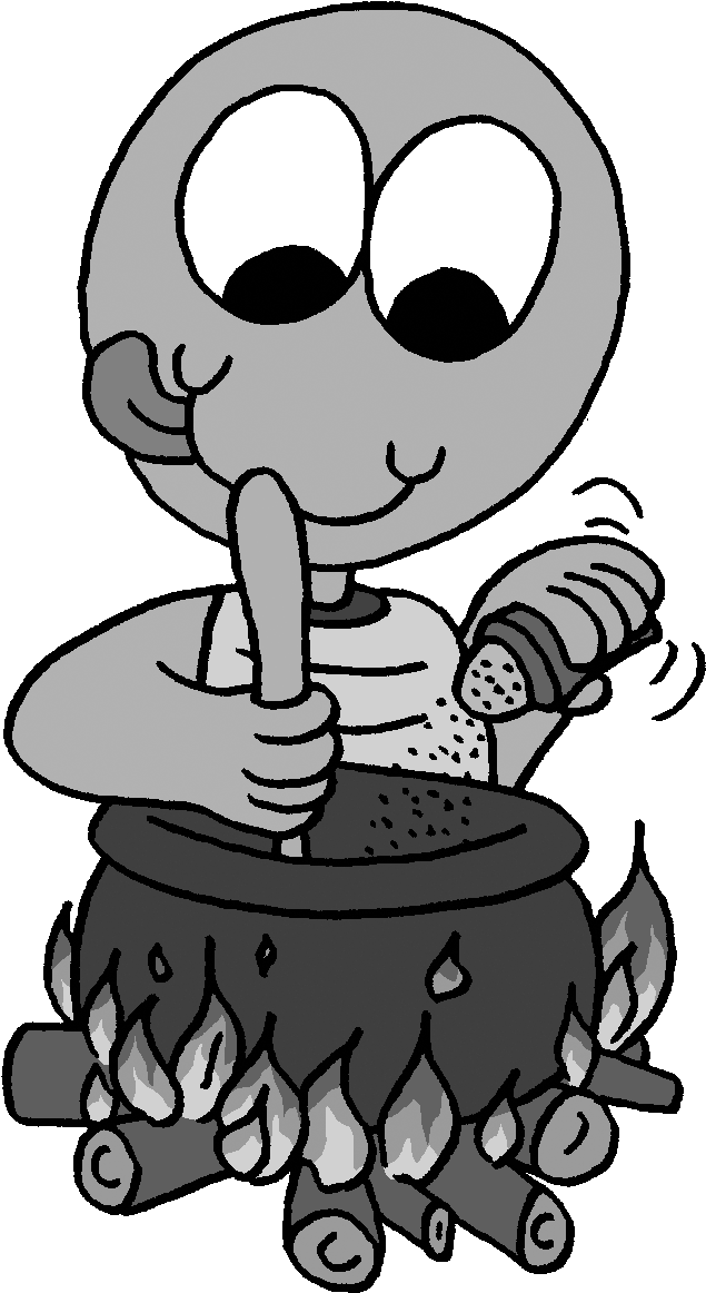 Kochen Comic Clipart (665x1181), Png Download