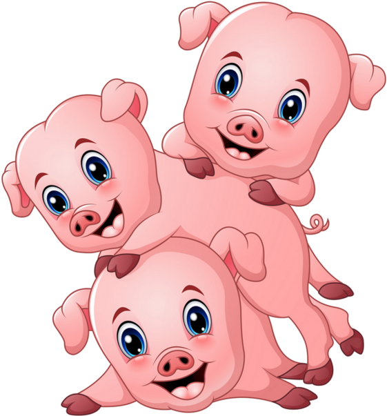 Imagens De Porquinhos Desenhos Clipart (600x629), Png Download