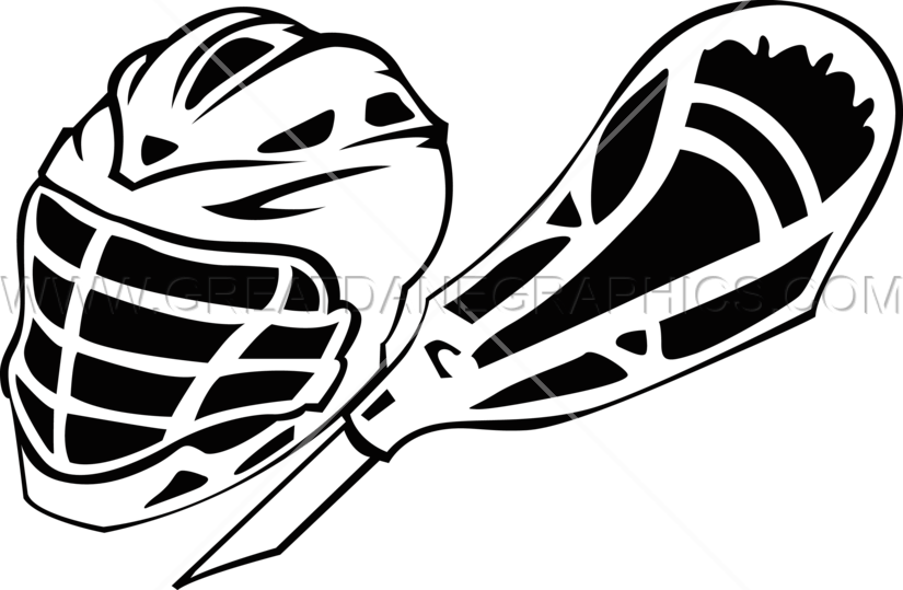 Lacrosse Helmet Stick Ready - Illustration Clipart (825x539), Png Download