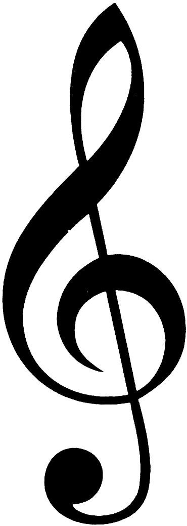 Treble Clef Clipart (370x1039), Png Download