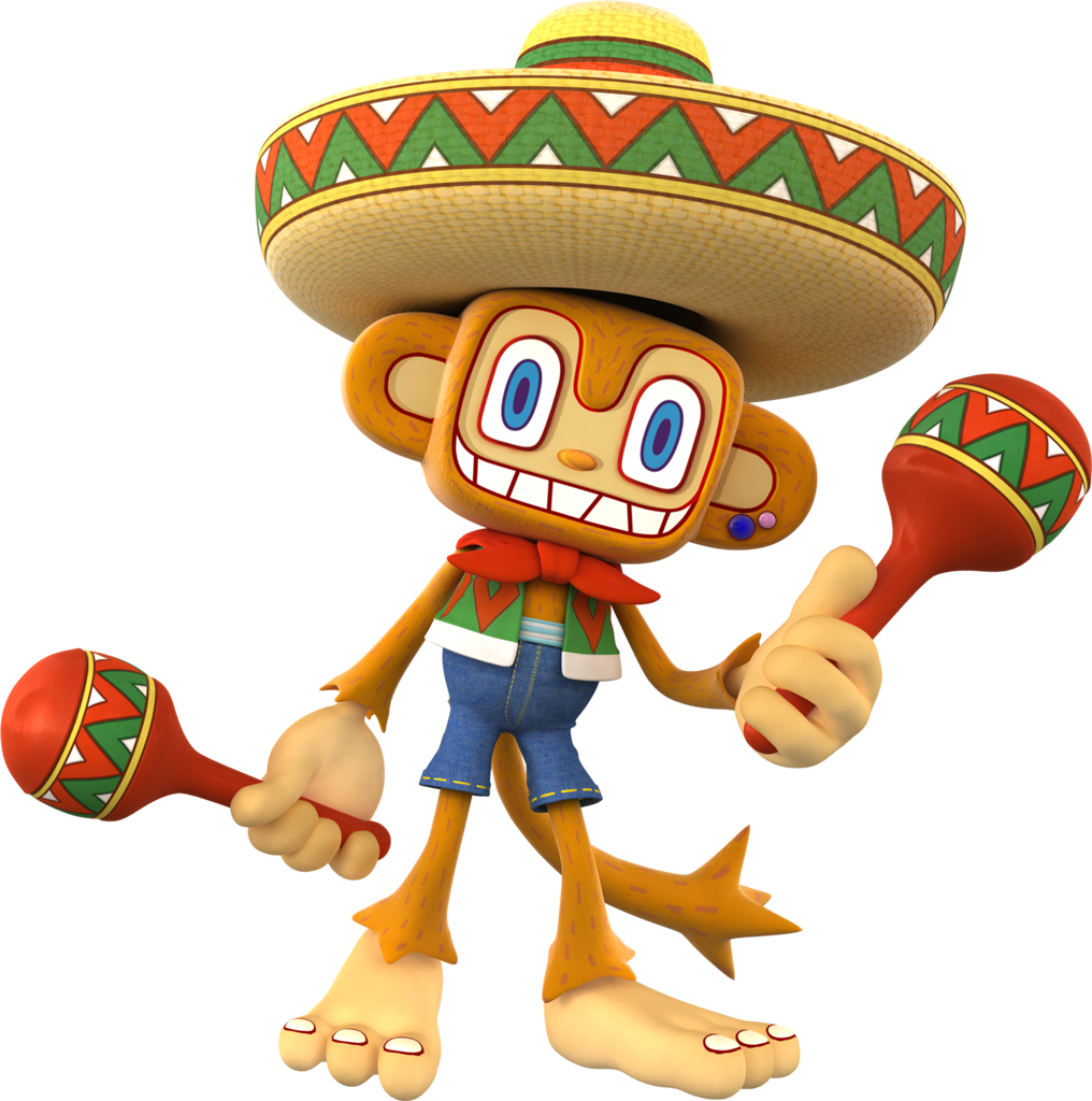Amigo Mario Sonic And - Sonic Sega All Stars Racing Amigo Clipart (1016x1024), Png Download