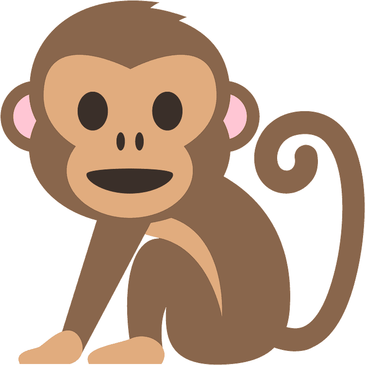 Affe Clipart - Monkey Face Cartoon - Png Download (800x800), Png Download