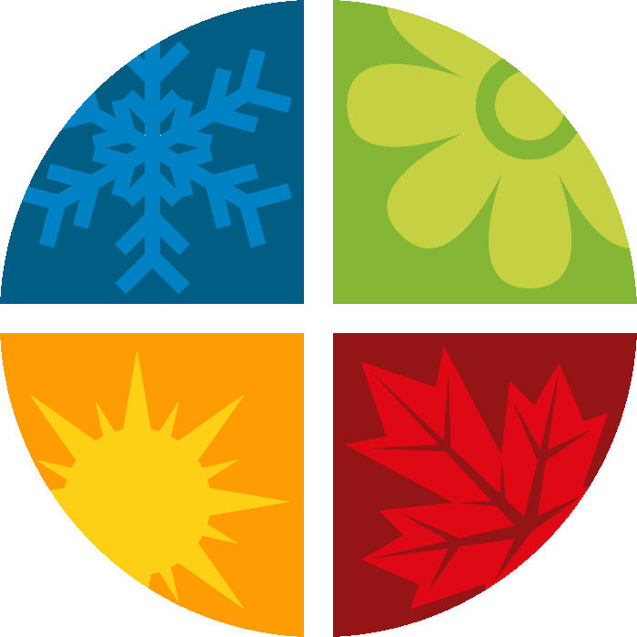 Klima In Norwegen - 4 Seasons Graphic Clipart (700x700), Png Download