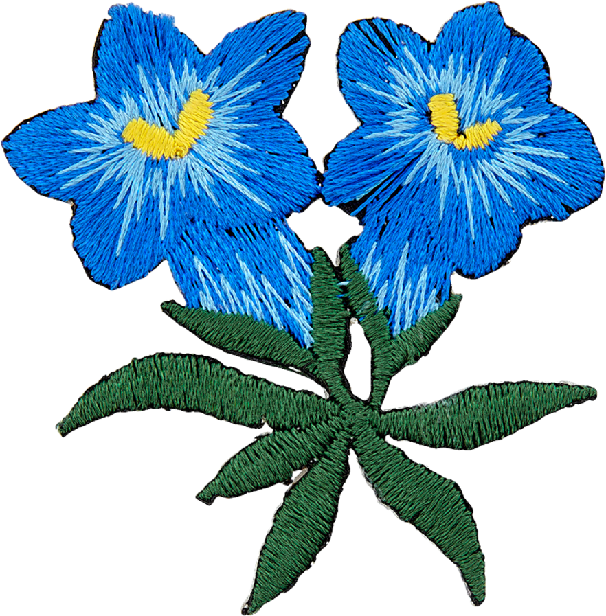 Applikation Enzian - Gentiana Clipart (954x954), Png Download